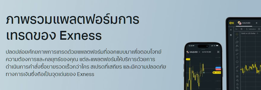 แพลตฟอร์มการซื้อขาย Exness MT4 MT5 ข้อดี ข้อเสีย รีวิว