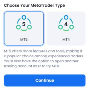 Select trading platform